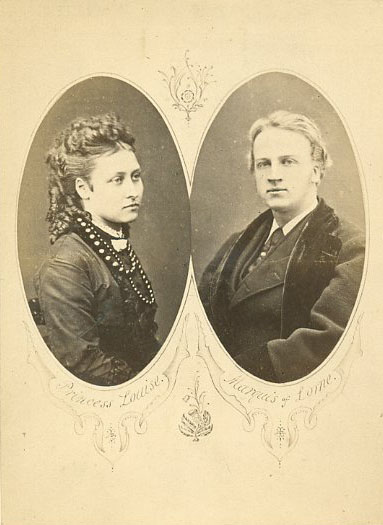 John Campbell, Marquis of Lorne and Princess Louise on their engagement (Wikimedia commons)