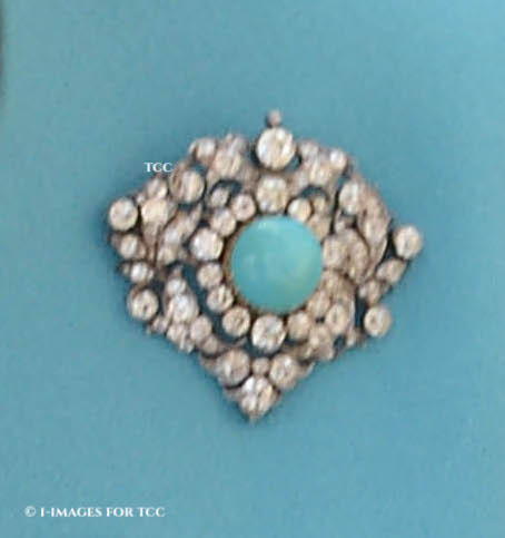 Queen Mary's turquoise filigree brooch