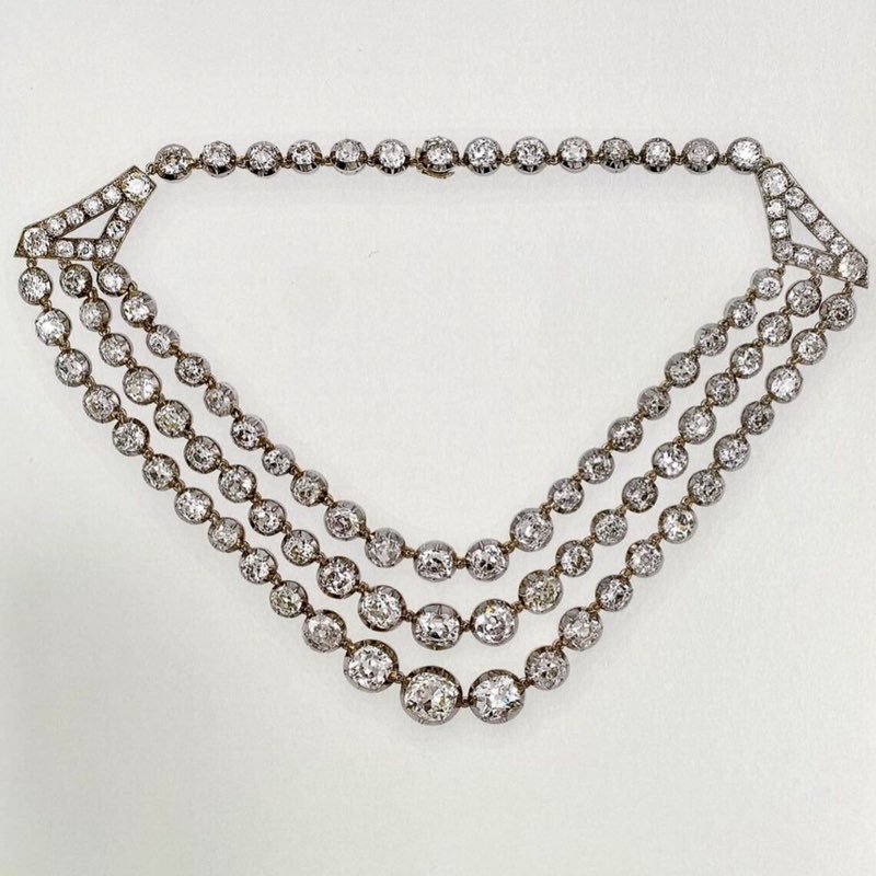 King George VI Festoon Necklace. (The Queen's Diamonds by Hugh Roberts).