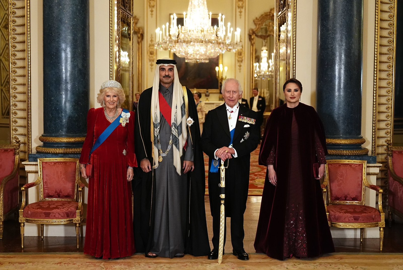 The Qatar State Banquet took place at Buckingham Palace. (Royal Family)