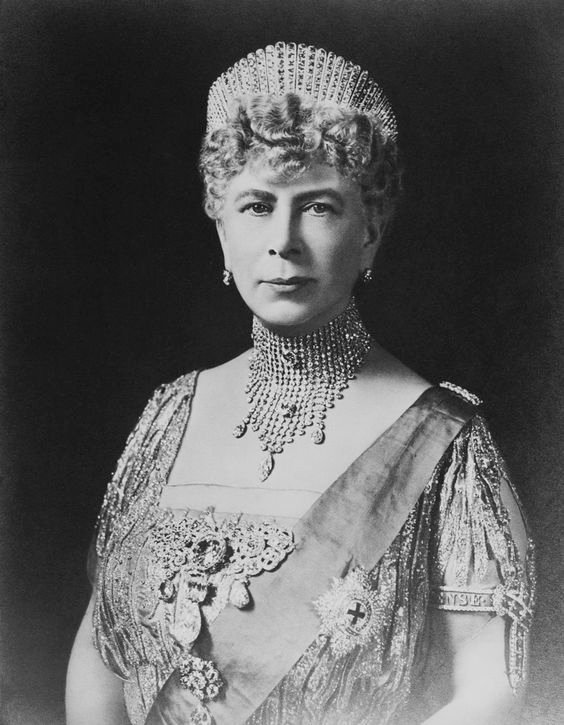 Mary wearing Queen Alexandra's Kokoshnik Tiara