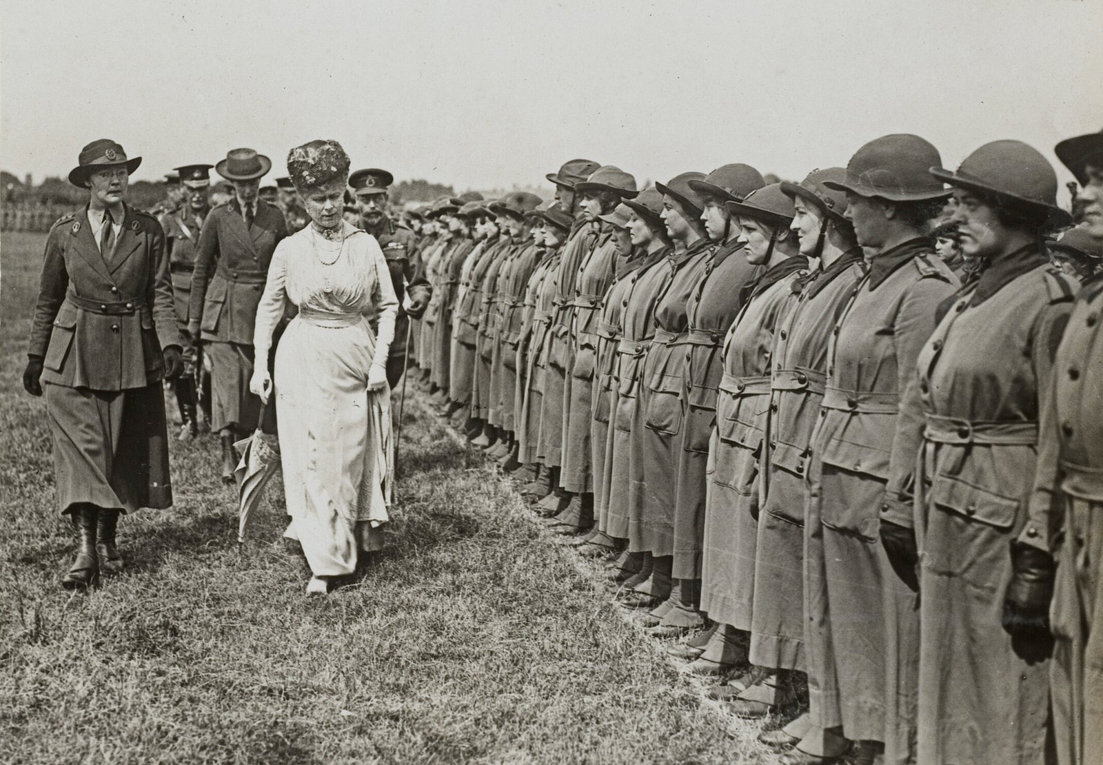 Inspection of Queen Mary's Army Auxiliary Corps, June 1918