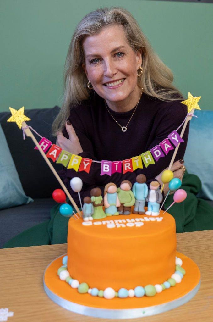 The Duchess of Edinburgh was presented with a special cake ahead of her 60th birthday. 