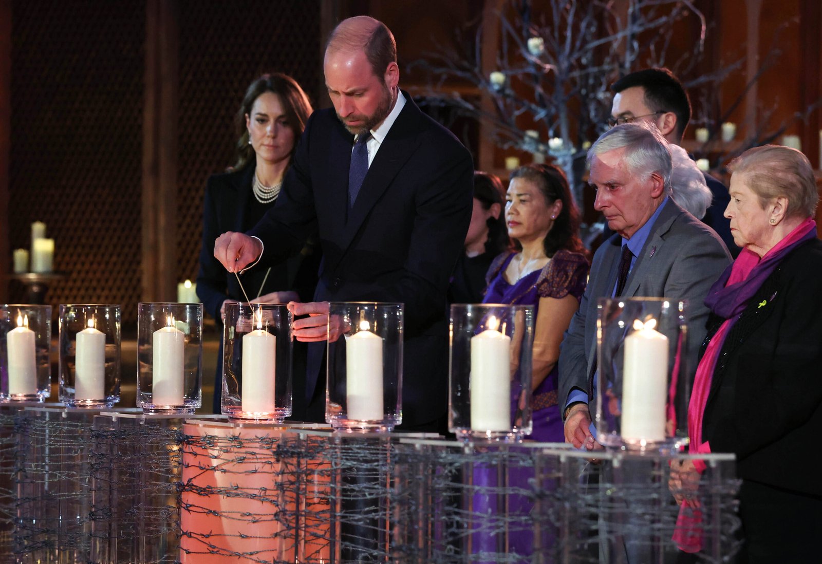 The Prince and Princess of Wales led the UK commemorations in marking the 80th anniversary of the Liberation of Auschwitz. Picture by Andrew Parsons / Kensington Palace