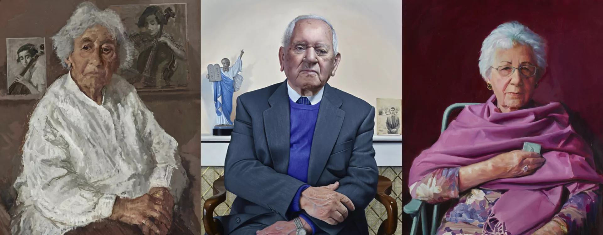 Three of the portraits that were commissioned by Charles, as Prince of Wales.