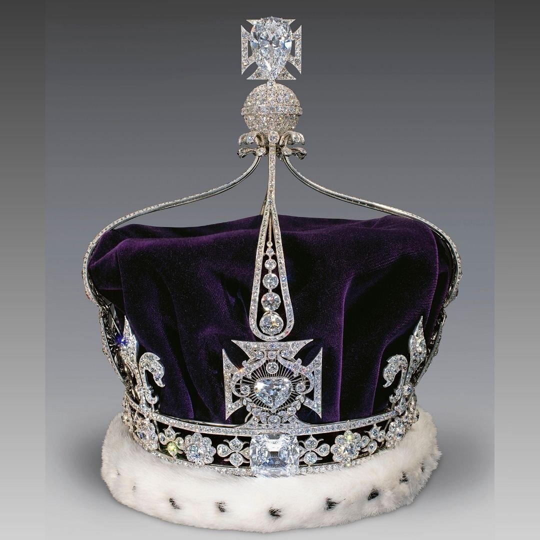 Queen Mary's Crown is on display at the Tower of London