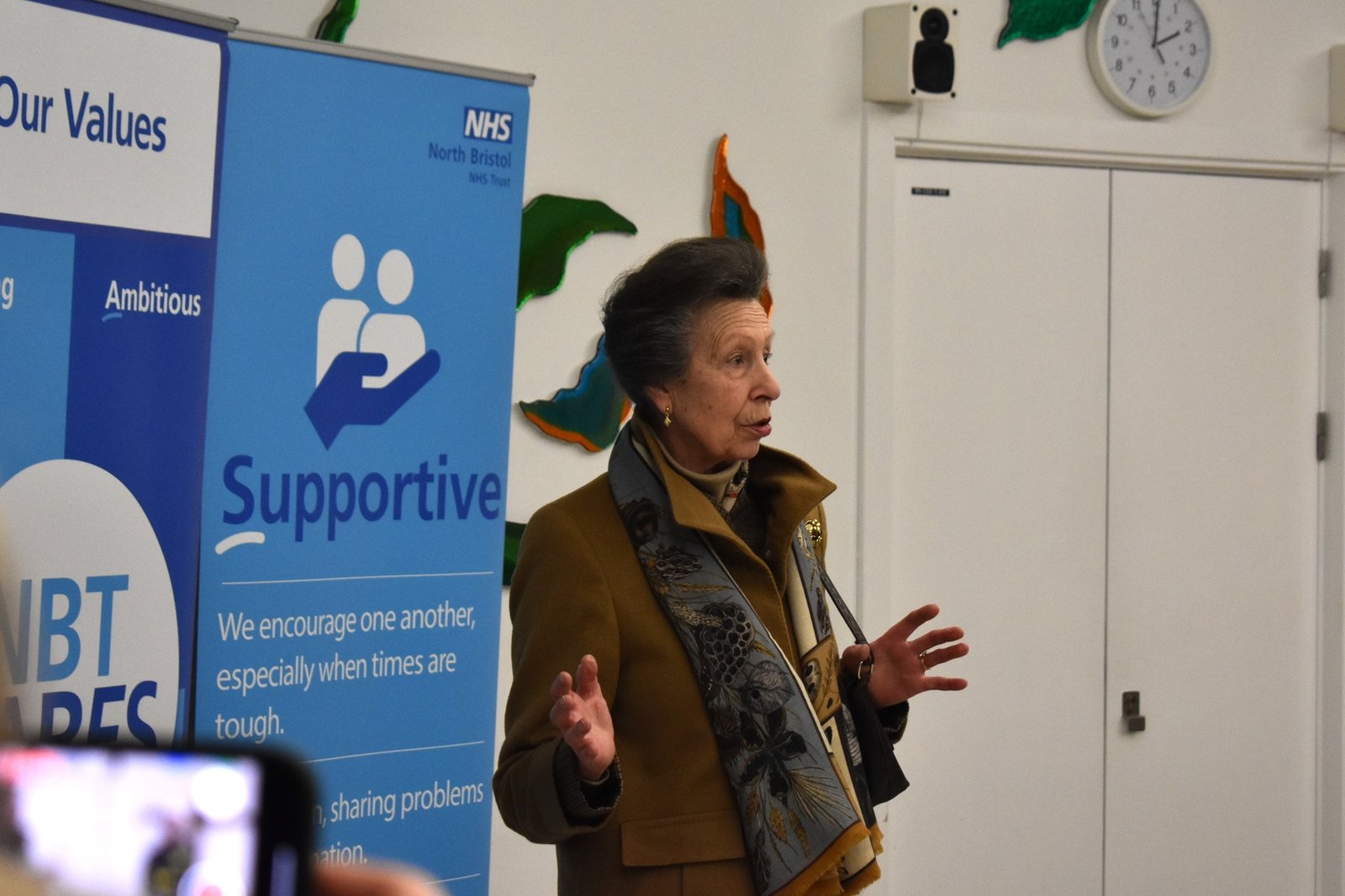 The Princess Royal thanked the staff for treating her. (North Bristol NHS Trust)