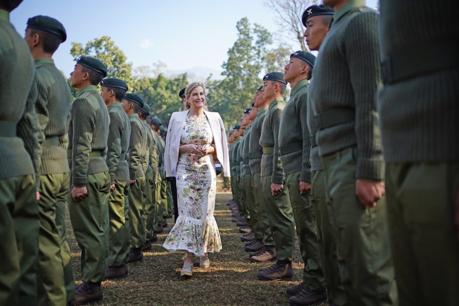 The Duchess inspected the new Gurkhas. (Royal Family)