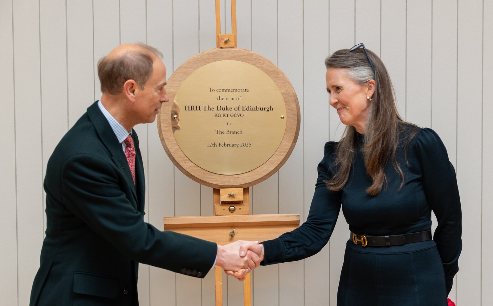 Prince Edward unveiled a plaque to mark the visit. (Stefanie Calleja-Gera)