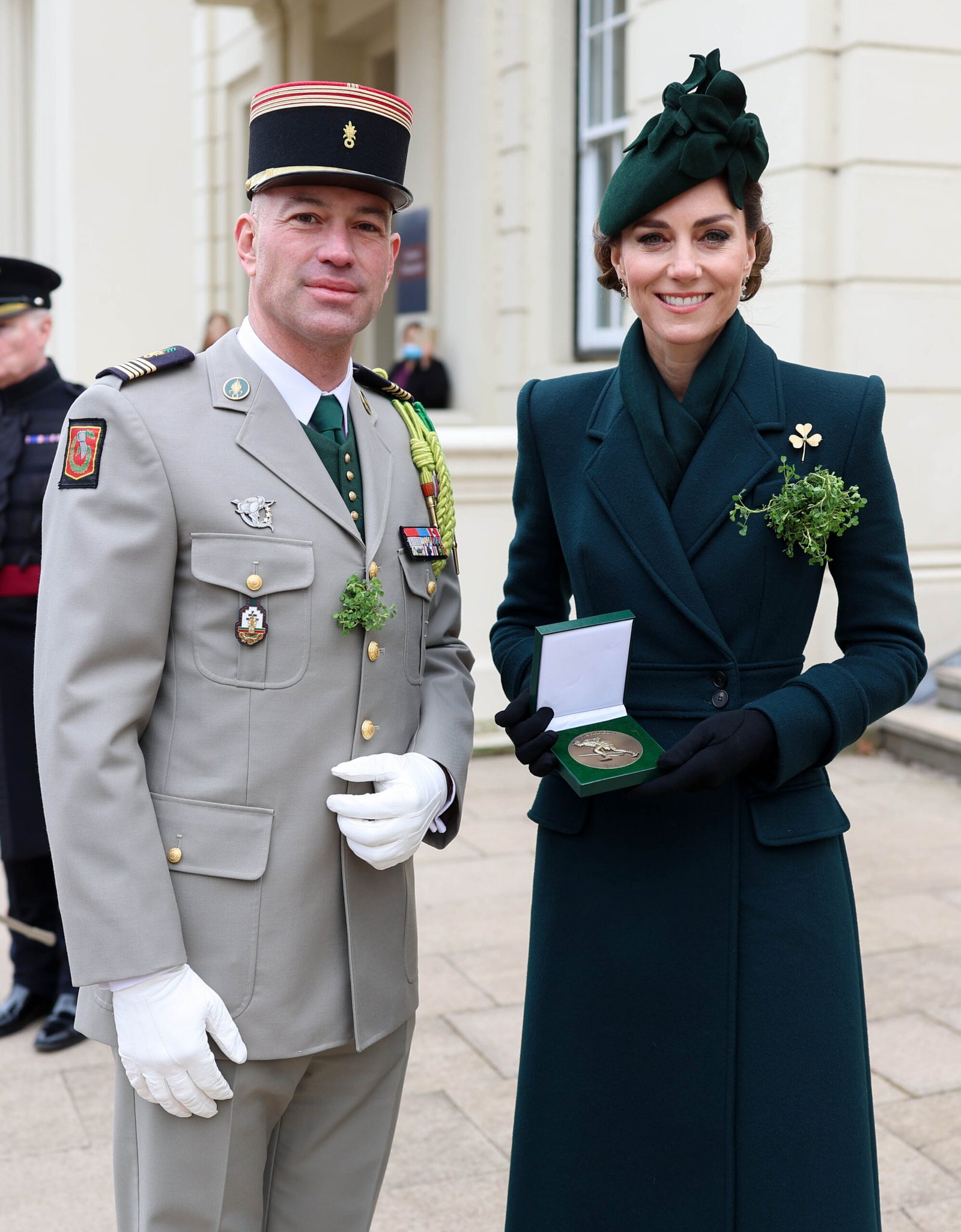 The Princess of Wales presented operational medals to Irish Guards soldiers