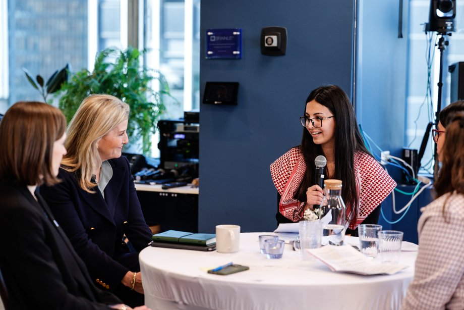 The Duchess spoke to youth advocates from Lebanon, Ethiopia, Peru, and Jordan. (Royal Family)