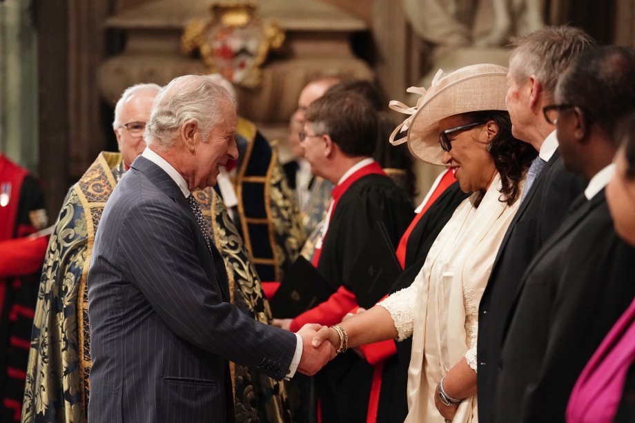 King Charles at the Commonwealth Day Service. (Royal Family)