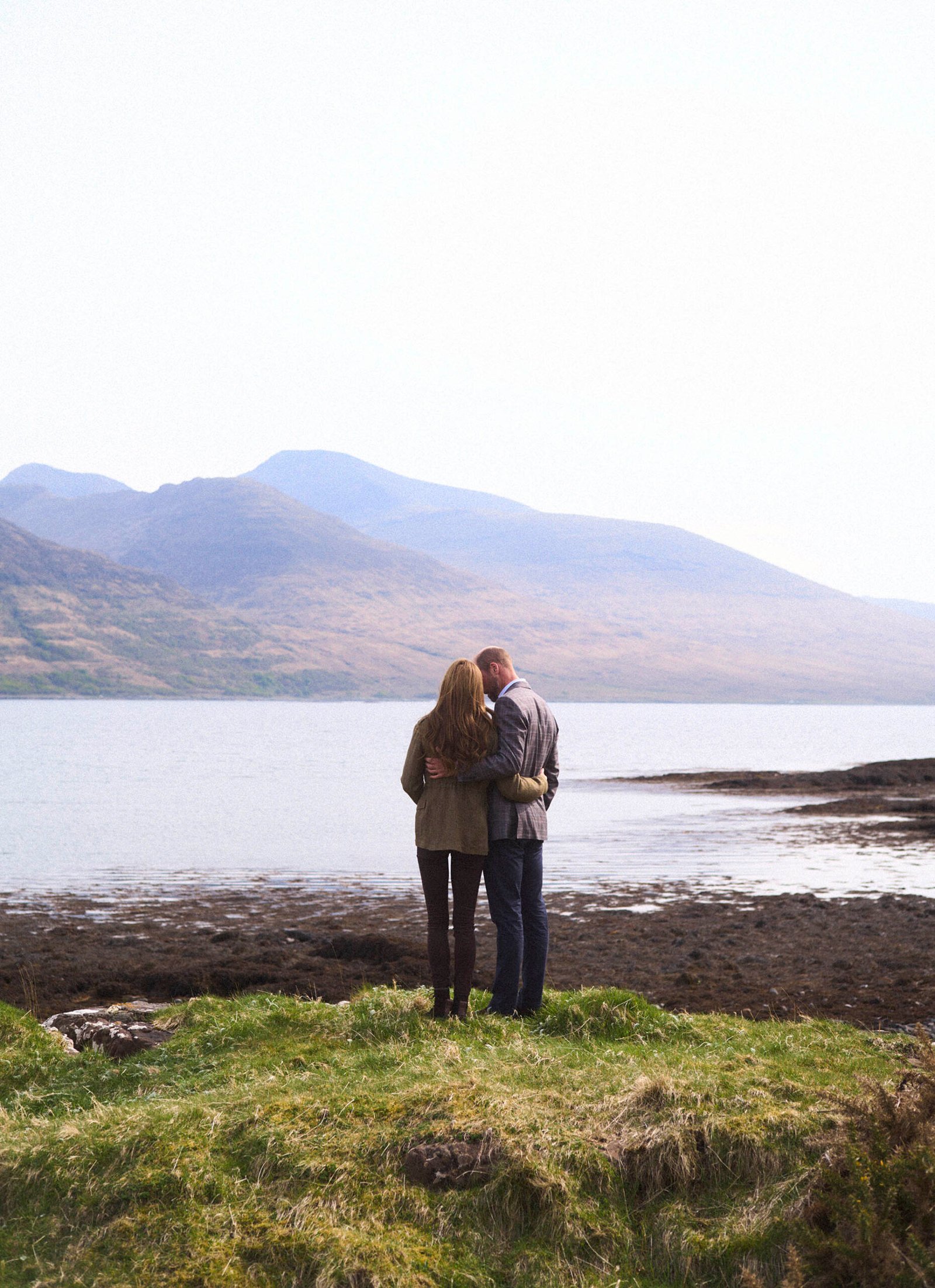 A new photograph of The Prince and Princess of Wales on Isle of Mull was released to mark their 14th wedding anniversary.