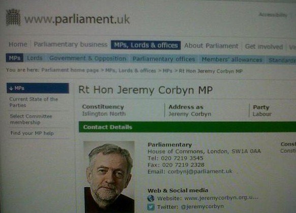 Last week Corbyn was addressed as Rt Hon, denoting his position on the Privy Council