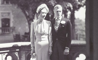 Edward VIII on his wedding day after marrying Wallis Simpson in Paris following his abdication