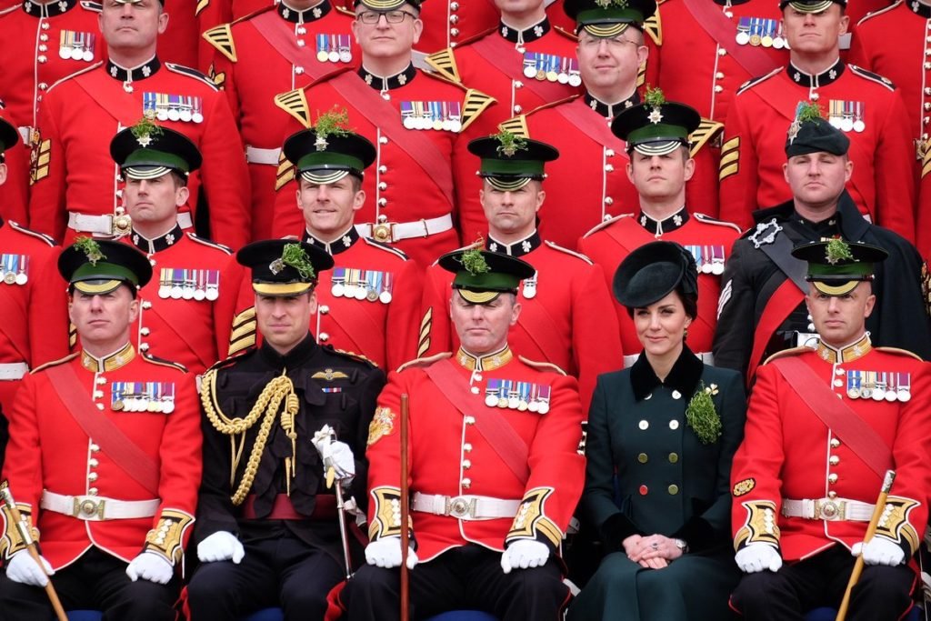 William and Kate celebrate St Partrick's Day with Irish Guards • The ...