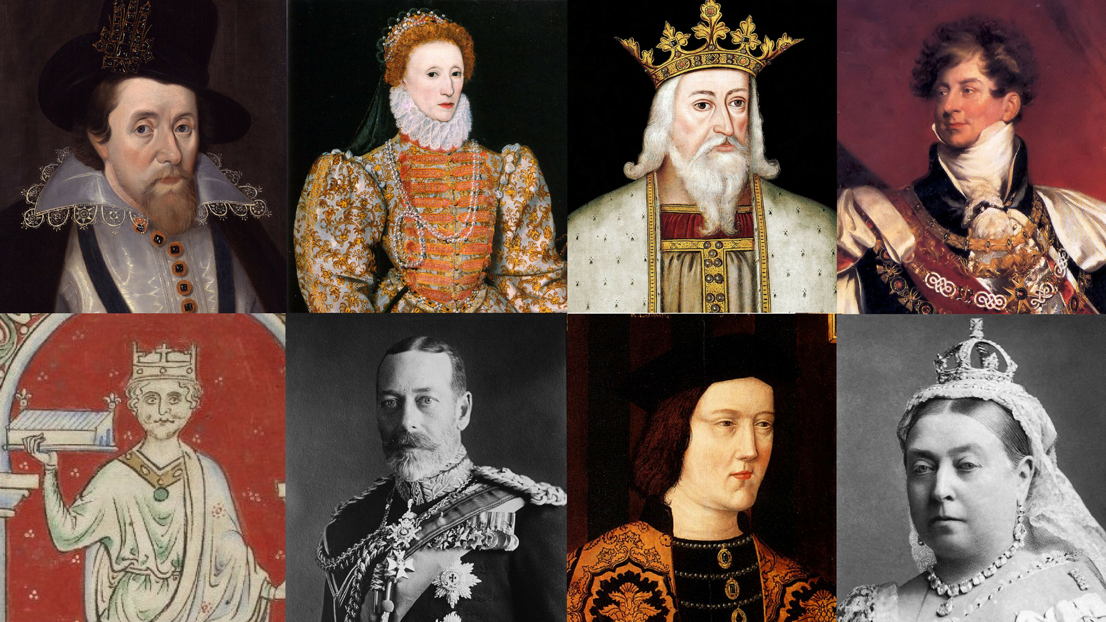 Image of Kings and Queens of England, and their dynasties