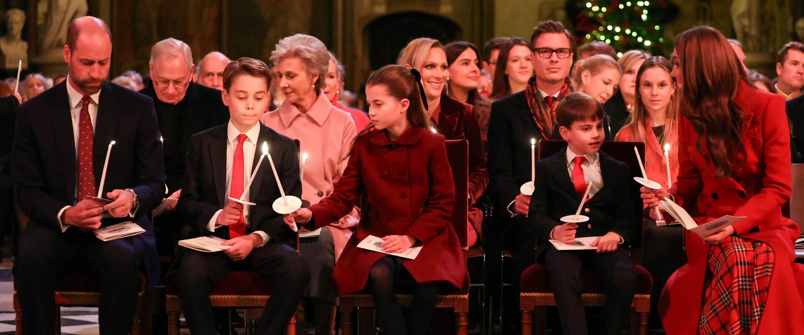 The Prince and Princess of Wales and their children seen at 'Together at Christmas'