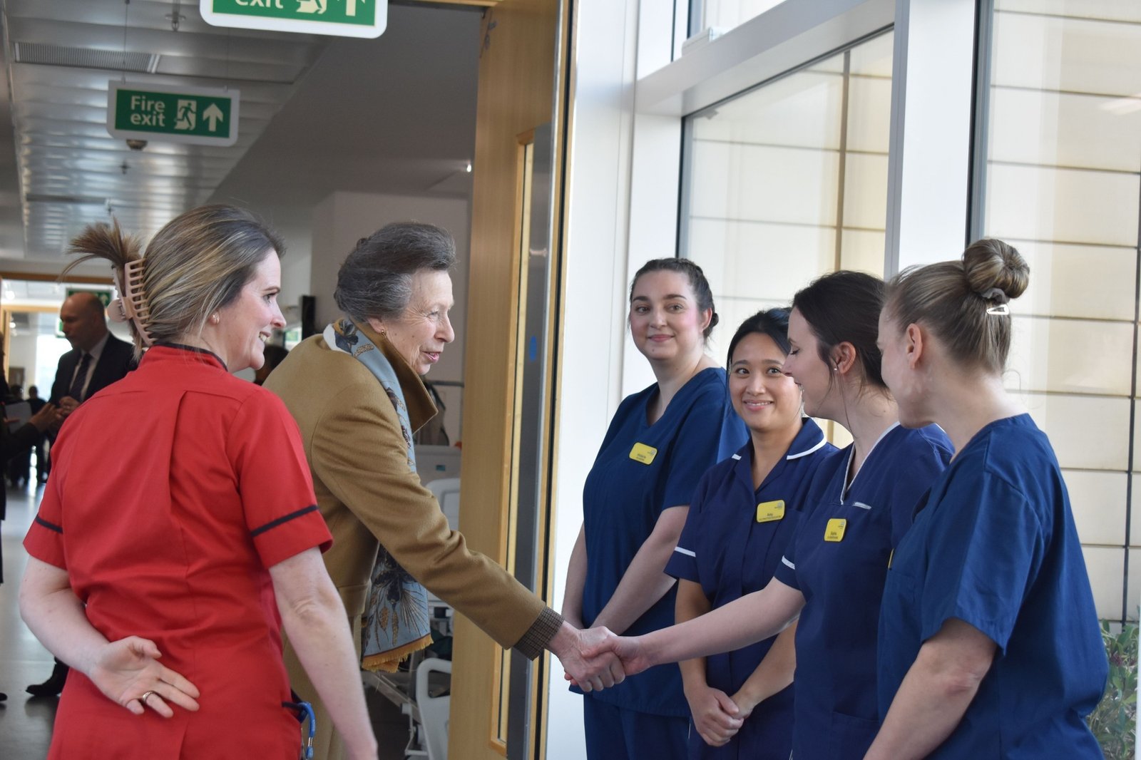 The Princess spoke to staff at the hospital. (North Bristol NHS Trust)