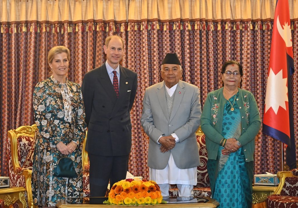 The Duke and Duchess of Edinburgh in Nepal. (UK in Nepal)