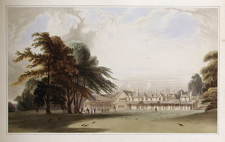 Royal Lodge in 1827, before much of it was demolished. (Wikipedia)