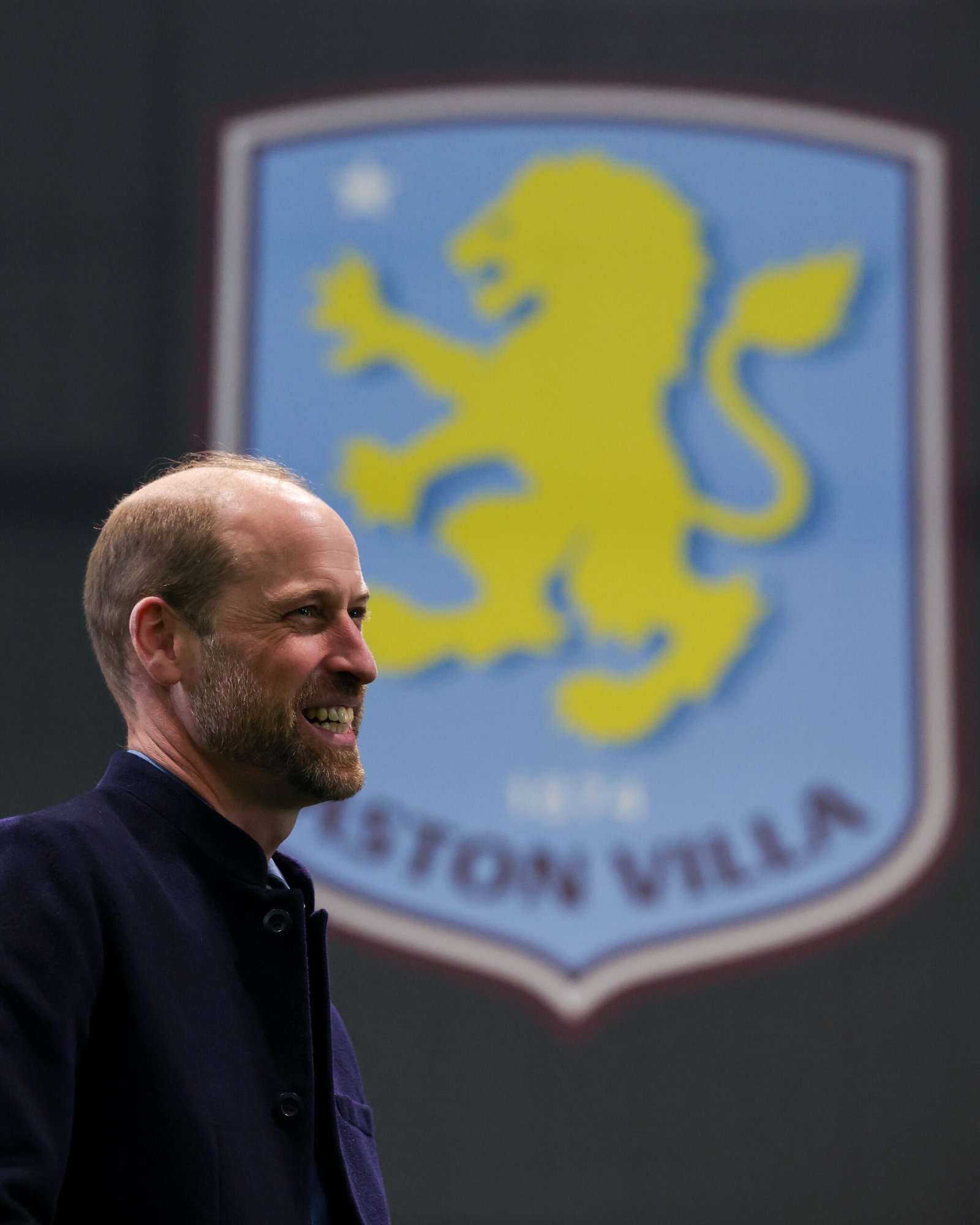 11/03/2025. Willenhall, UK. Pictured: Prince William meets with Aston Villa FC players at their training ground in Bodymoor Heath. Picture by Andrew Parsons / Kensington Palace