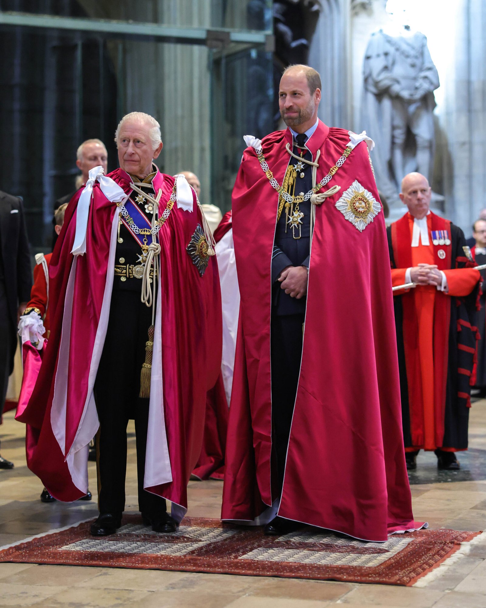 16/05/2025. London, UK. The King and The Prince of Wales attend the Order of the Bath Service at Westminster Abbey, in the Order’s 300th anniversary year. This was His Majesty’s first Service as Sovereign. The Prince of Wales was installed as Great Master of the Order during the ceremony, which included the oath taking and installation of five Knights. Picture by Andrew Parsons / Kensington Palace