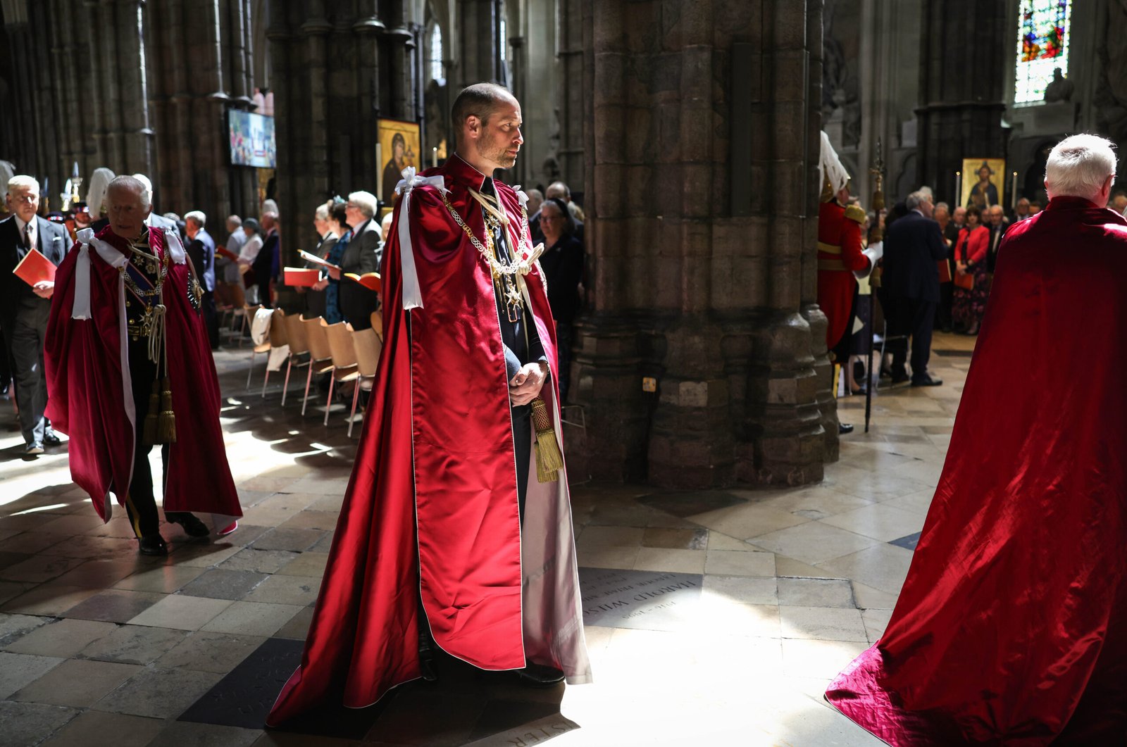 16/05/2025. London, UK. The King and The Prince of Wales attend the Order of the Bath Service at Westminster Abbey, in the Order’s 300th anniversary year. This was His Majesty’s first Service as Sovereign. The Prince of Wales was installed as Great Master of the Order during the ceremony, which included the oath taking and installation of five Knights. Picture by Andrew Parsons / Kensington Palace
