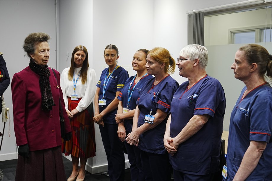 Princess Anne visited the Royal Liverpool University Hospital