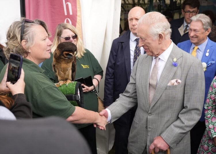 Charles spoke to guests at the Flower Show. (Royal Family)