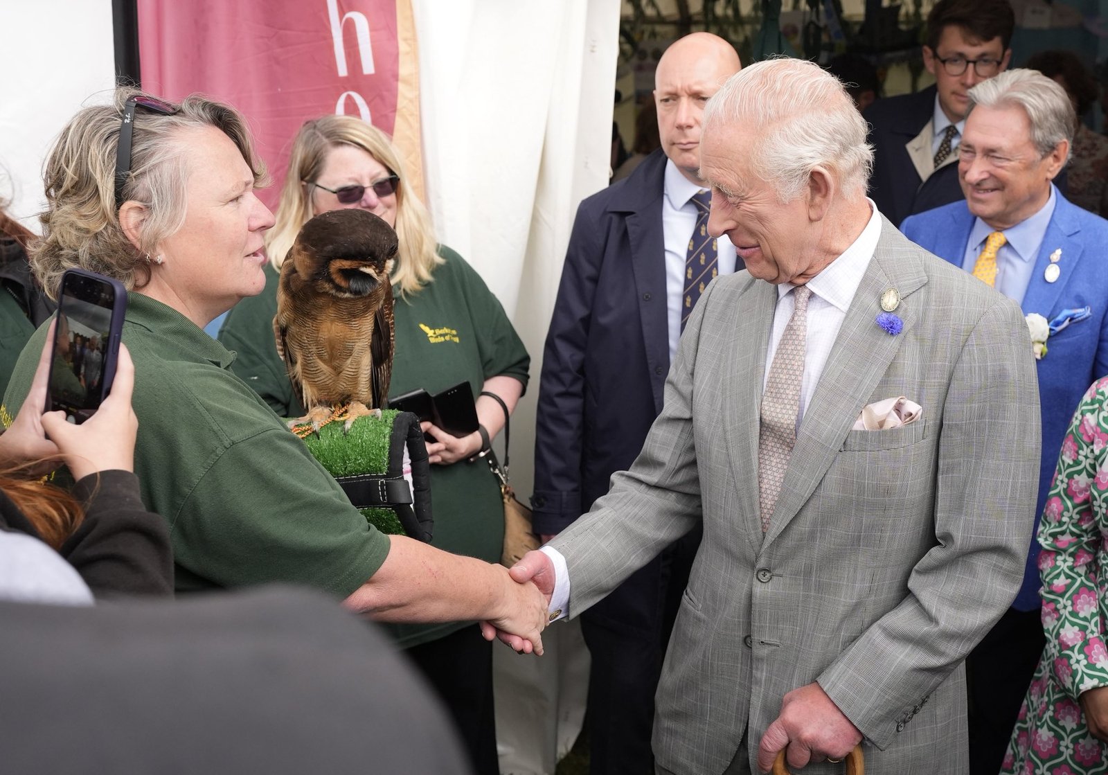 Charles spoke to guests at the Flower Show. (Royal Family)