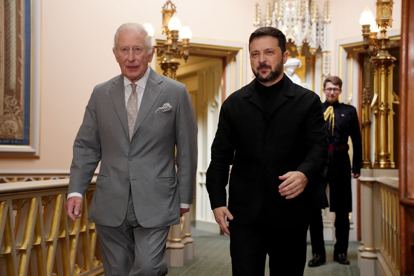 King Charles held an Audience at Windsor for the President of Ukraine. (President of Ukraine/X)