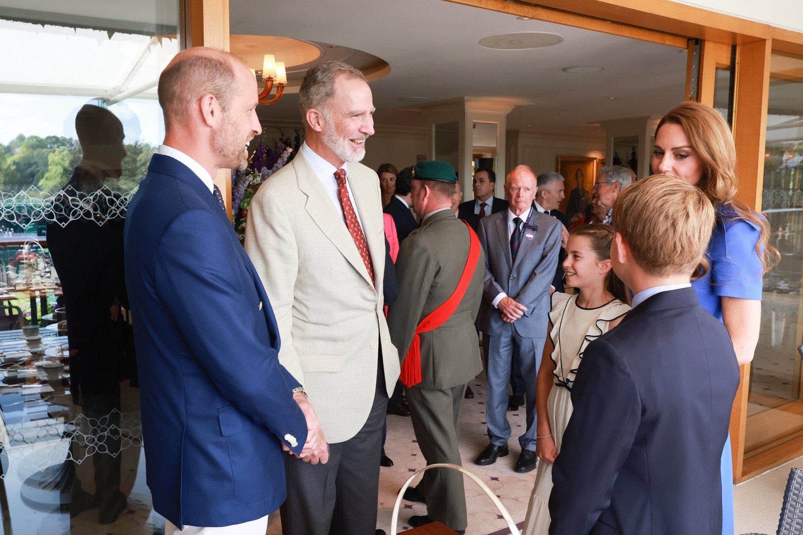 King Felipe VI with the Wales'. (Spanish Royal Family)