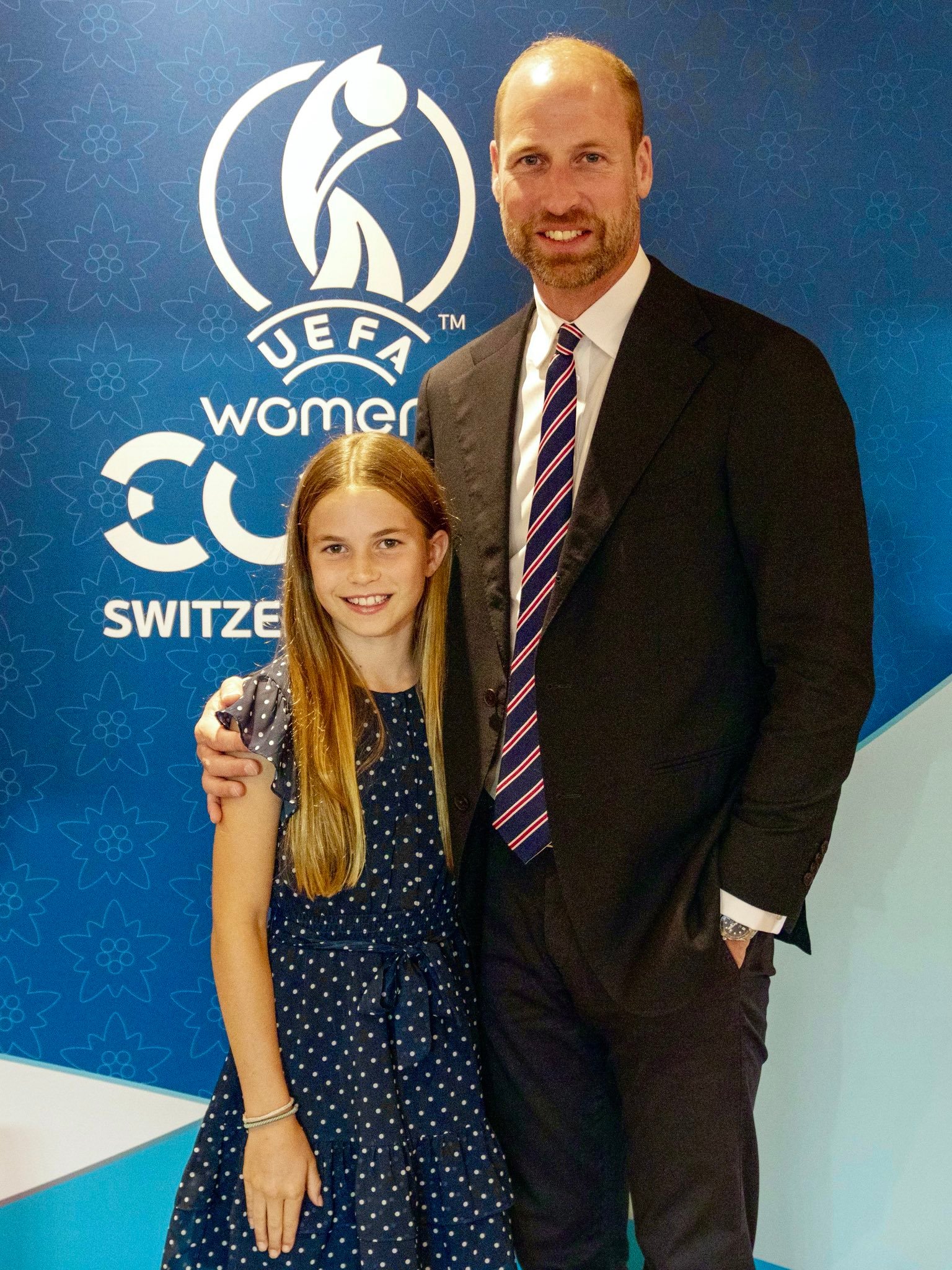 William and Charlotte at the Euro 2025 finals. (Kensington Palace)