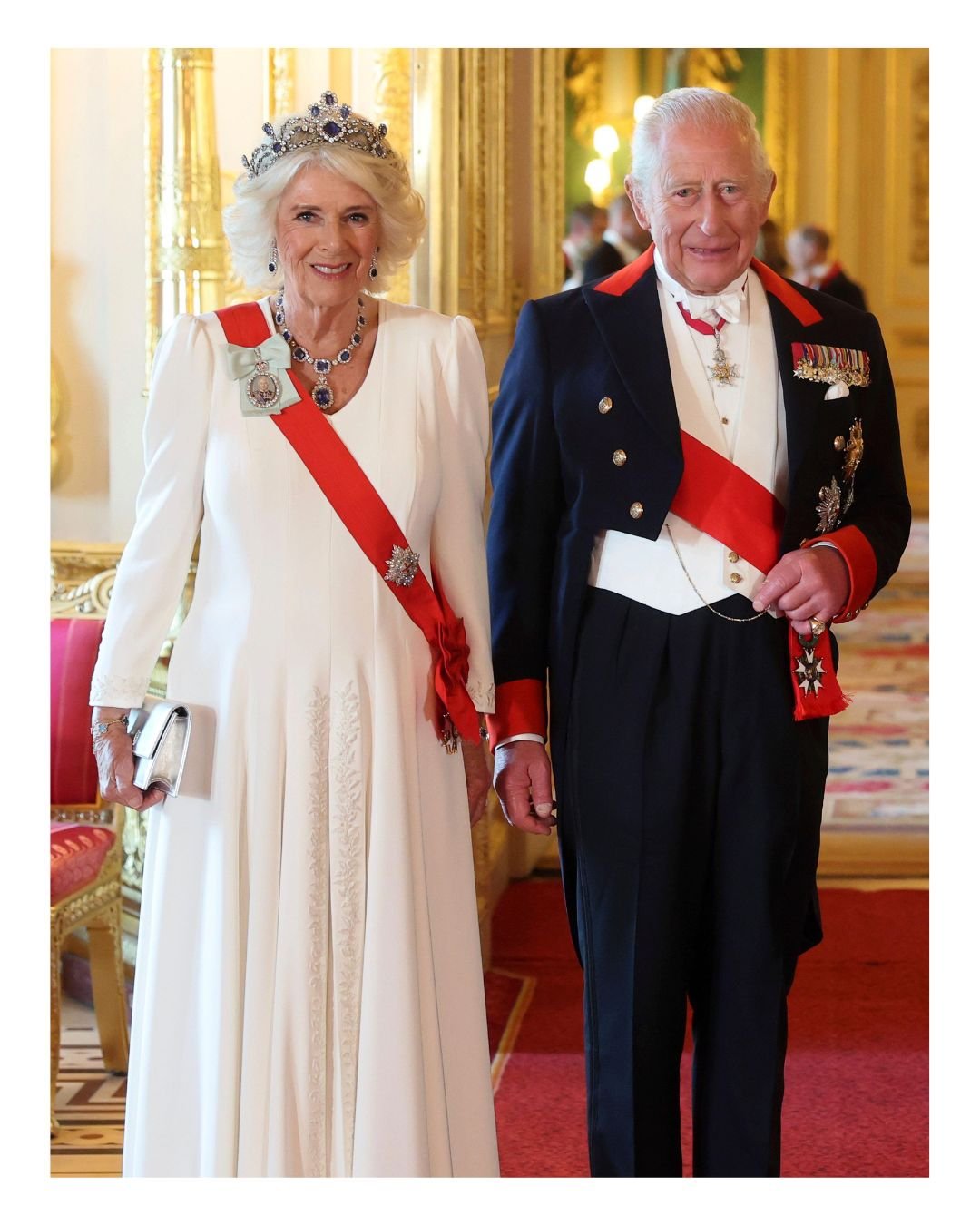 The King and Queen at the French State Banquet at Windsor Castle