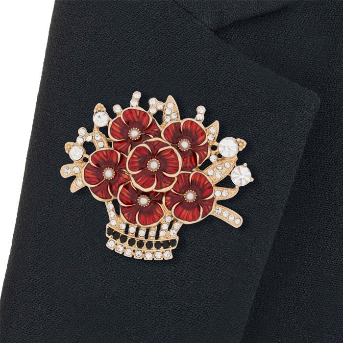 The piece has been inspired by the poppy collection worn by Her late Majesty during Remembrance events. (Royal British Legion)
