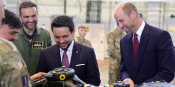 Prince William reminisces about ‘glory days’ of piloting with Crown Prince Hussein