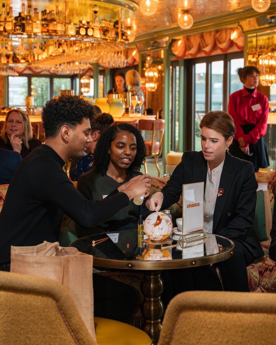 Princess Eugenie spoke to the 35 individuals. (The King's Foundation)