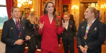 Princess of Wales welcomes victorious Red Roses to Windsor