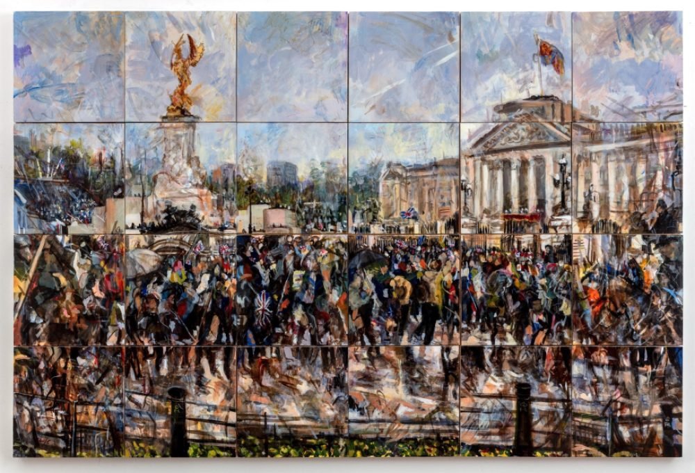 10. 'Saluting the crowds'. - Fraser Scarfe