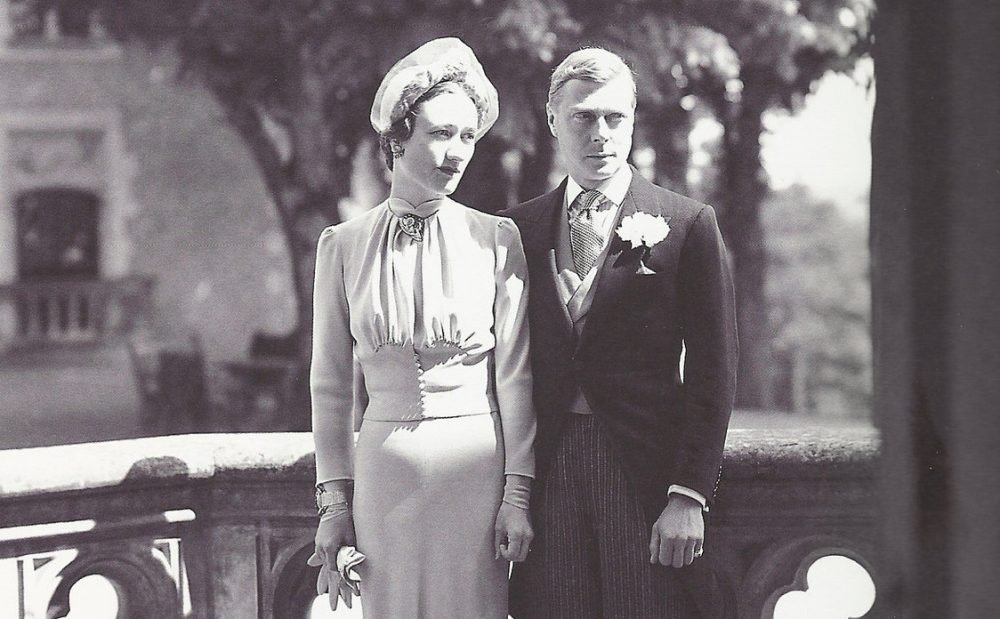 Edward VIII on his wedding day after marrying Wallis Simpson in Paris following his abdication