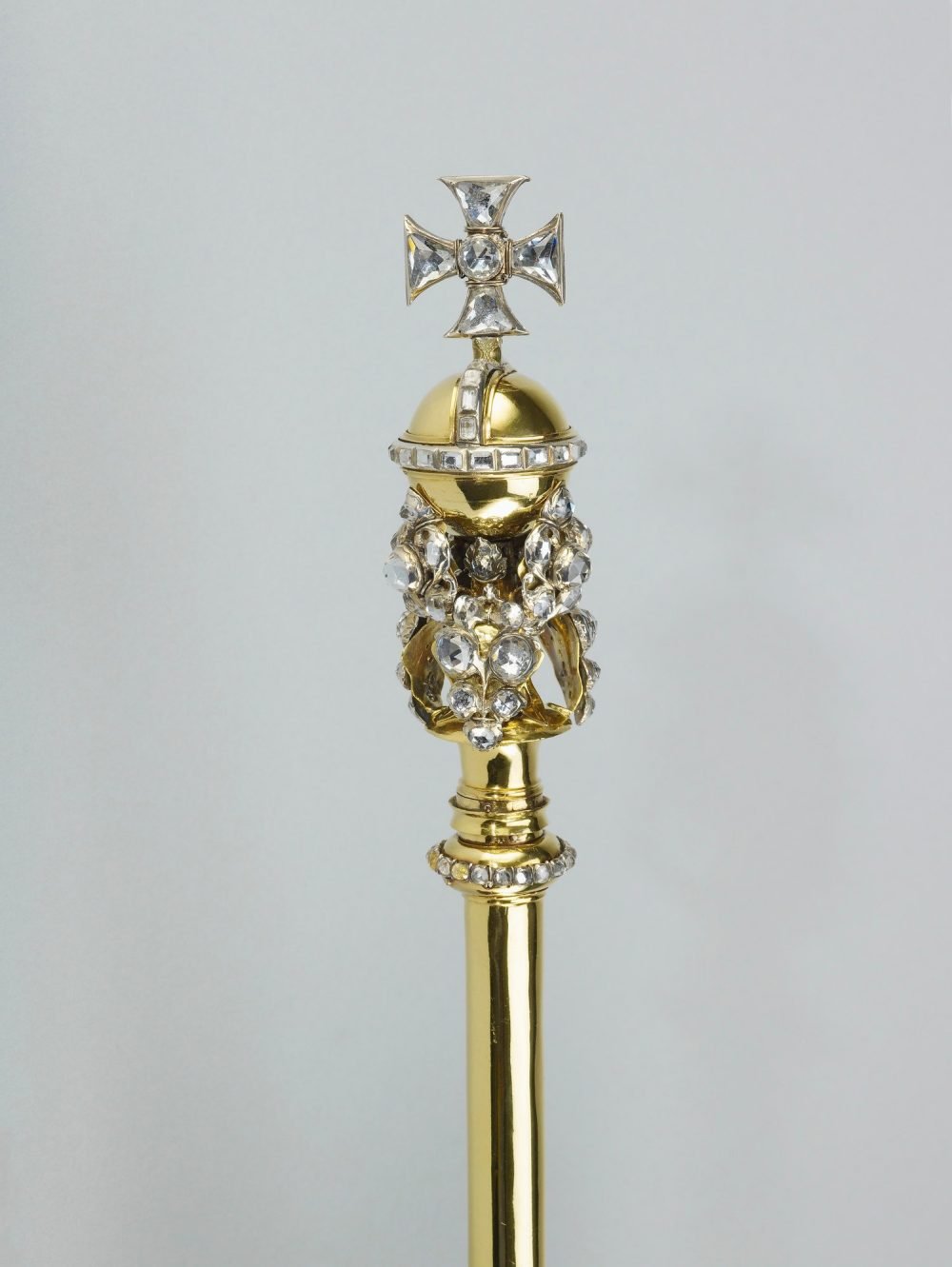 A close up of the Queen Consort's Sceptre (RTC)