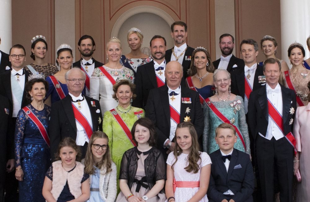 King Harald and Queen Sonja celebrated their 80th birthdays with European Royalty, including The Countess of Wessex, The King Carl XVI Gustaf and Queen Silvia of Sweden, King Willem-Alexander and Queen Maxima of the Netherlands, King Phillipe and Queen Mathilde of Belgium and Queen Margrethe of Denmark (Thomas Brun, NTB scanpix/Norwegian Royal Court)