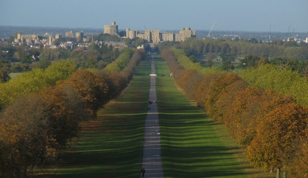 The Long Walk at Windsor Castle is a great place to see Prince Harry and meghan during their post-nuptial carriage ride (nick warner)