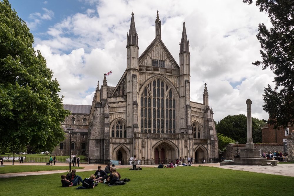 winchester cathedral, where is is thought queen emma has been found (michael brace)
