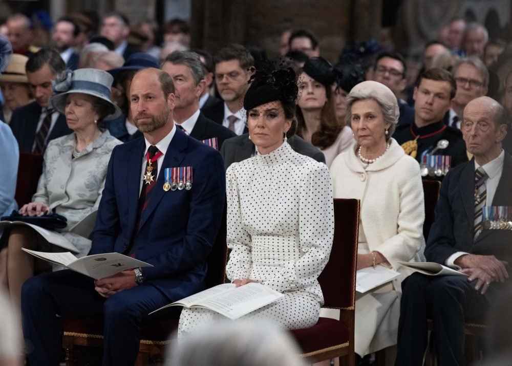 The Prince and the Princess of Wales attend a Service of Thanksgiving at Westminster Abbey in London on the 80th anniversary of VE Day. Picture date: Thursday May 8, 2025.