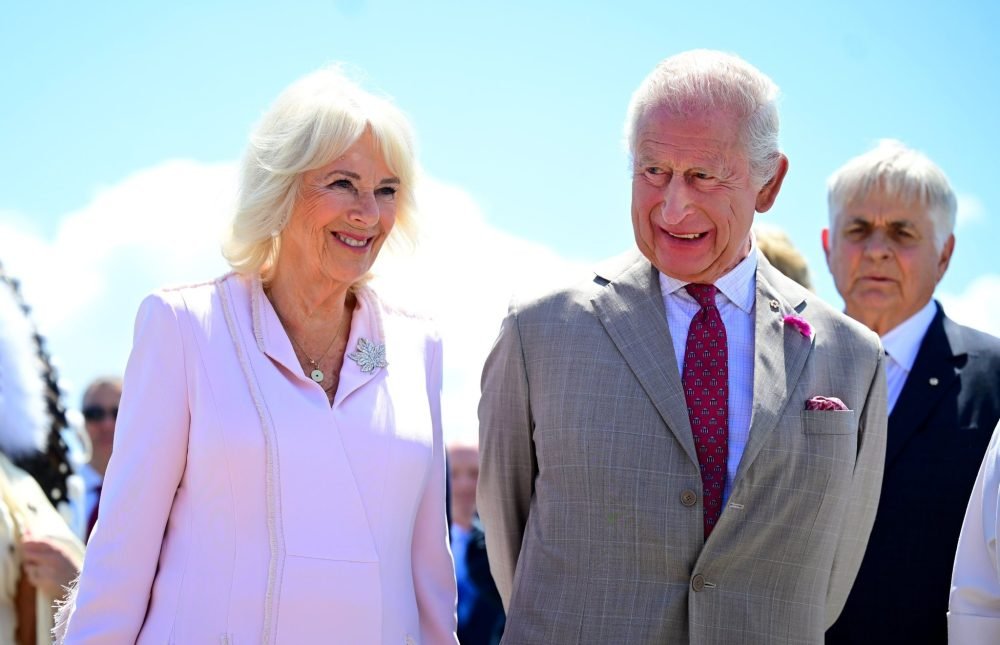 King Charles III and Queen Camilla as they arrive at Ottawa Airport for their two-day visit to Canada. Picture date: Monday May 26, 2025.