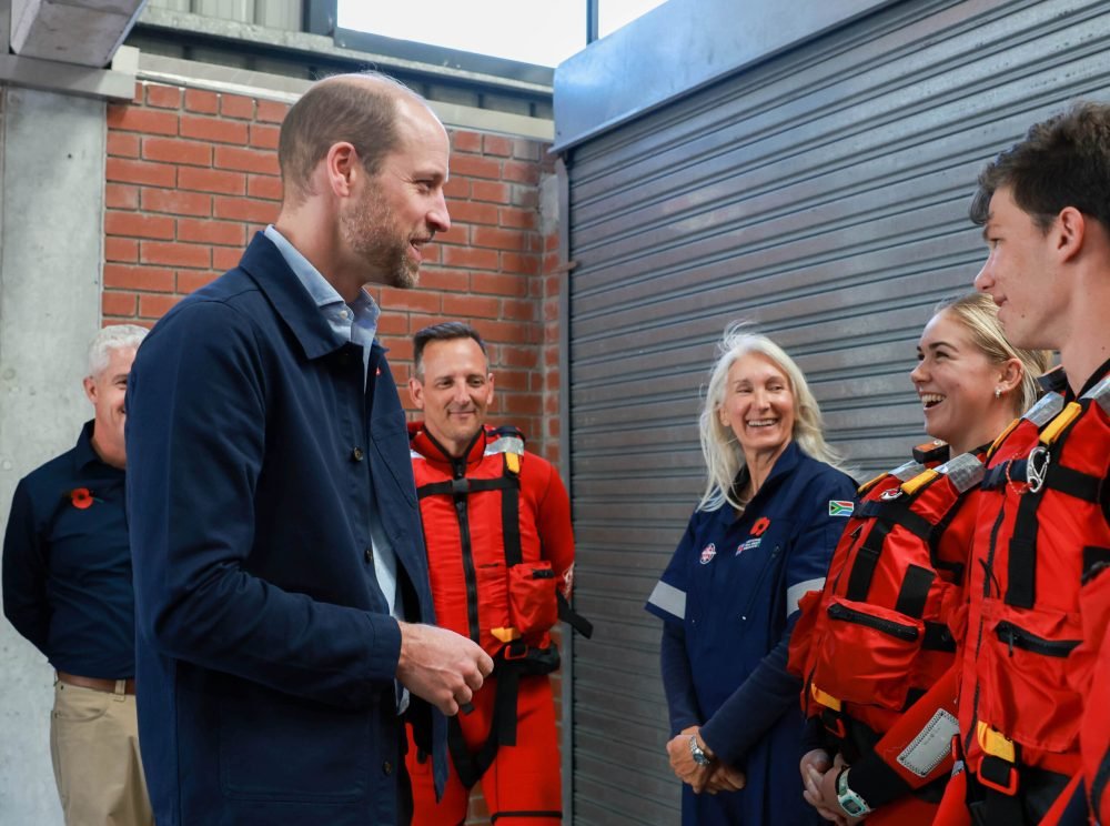 The Prince of Wales often champions the work of first responders. Here he is pictured during a visit to Simon’s Town Harbour to meet with volunteers of the National Seas Rescue Institute (NSRI). (Picture by Andrew Parsons / Kensington Palace)