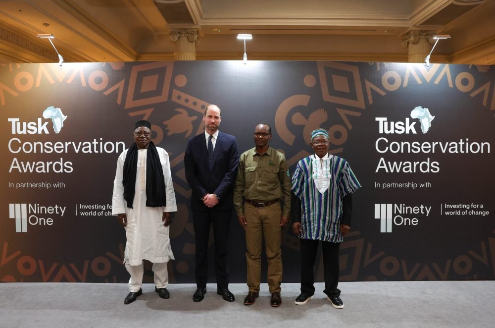 Prince William met the winners of the Tusk Conservation Awards. (Picture by Andrew Parsons / Kensington Palace)