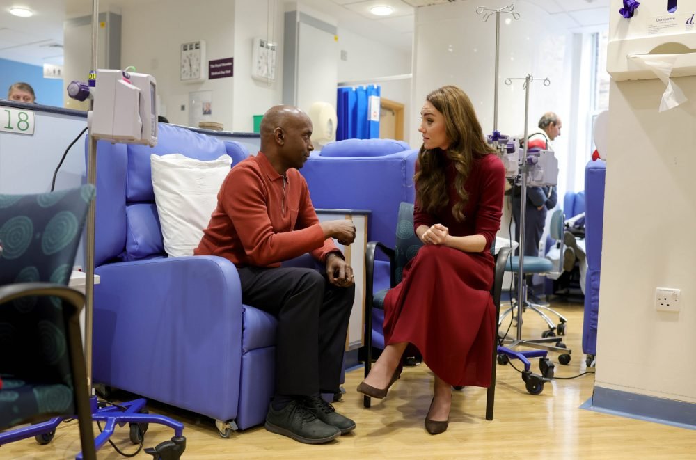 The Princess of Wales visits the Royal Marsden Hospital in West London. (Picture by Andrew Parsons / Kensington Palace)